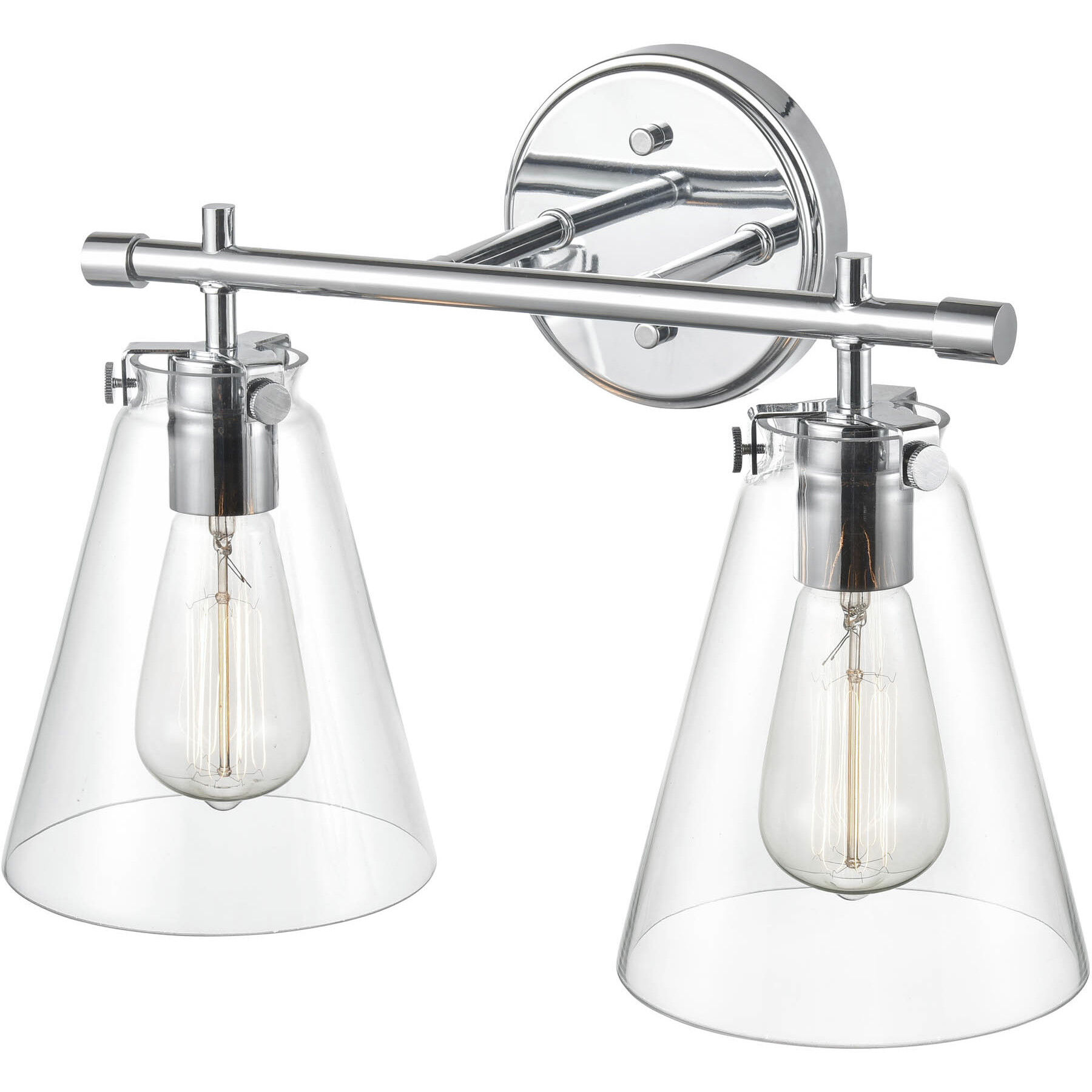 Aliza 2 Light 16 inch Chrome Bathroom Vanity Light Wall Light